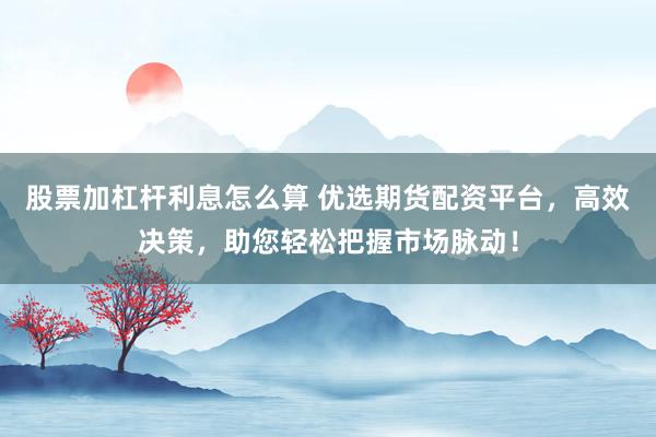 股票加杠杆利息怎么算 优选期货配资平台，高效决策，助您轻松把握市场脉动！