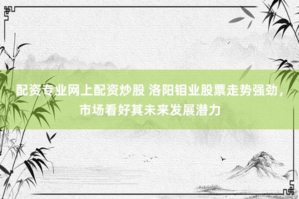 配资专业网上配资炒股 洛阳钼业股票走势强劲，市场看好其未来发展潜力