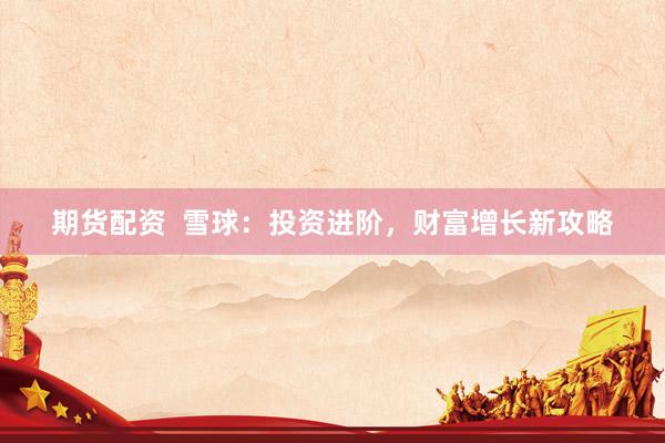 期货配资  雪球：投资进阶，财富增长新攻略
