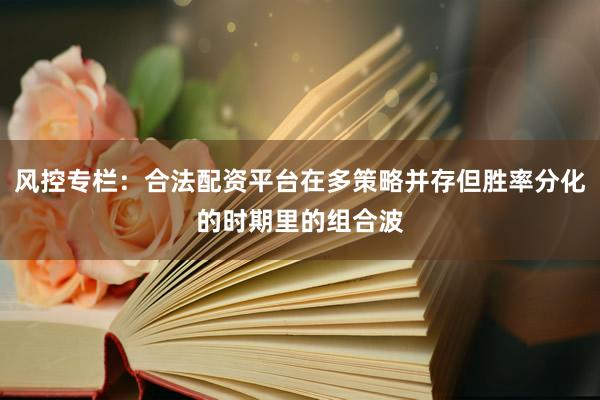 风控专栏：合法配资平台在多策略并存但胜率分化的时期里的组合波