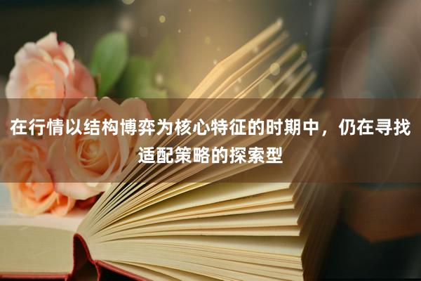 在行情以结构博弈为核心特征的时期中，仍在寻找适配策略的探索型