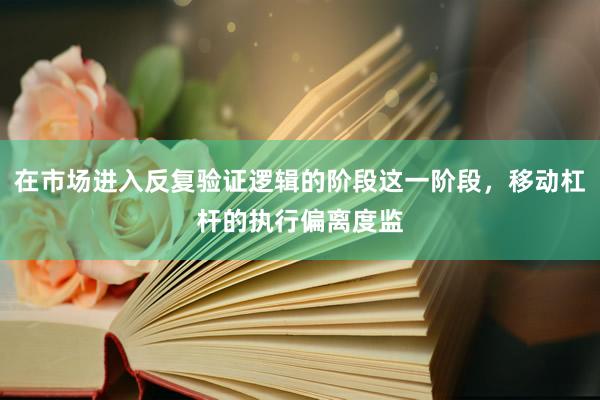 在市场进入反复验证逻辑的阶段这一阶段，移动杠杆的执行偏离度监