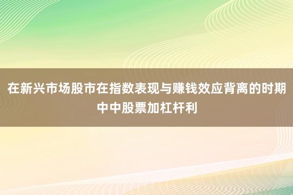 在新兴市场股市在指数表现与赚钱效应背离的时期中中股票加杠杆利