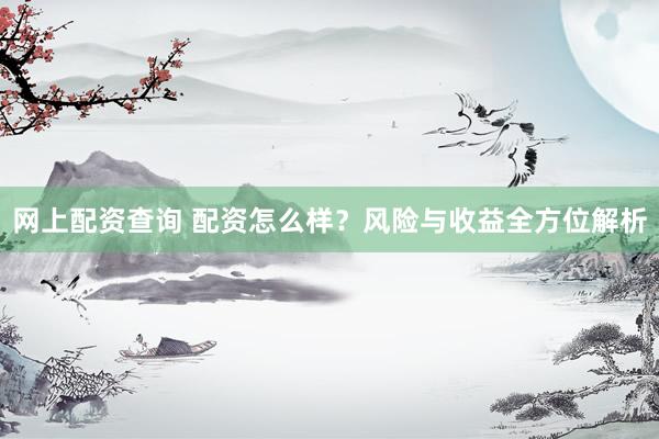 网上配资查询 配资怎么样？风险与收益全方位解析